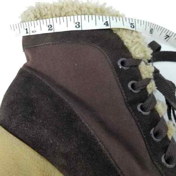 Betsey Johnson Betseyville Shearling Platform Wedge Ankle Booties Size 9 M - Picture 5 of 10